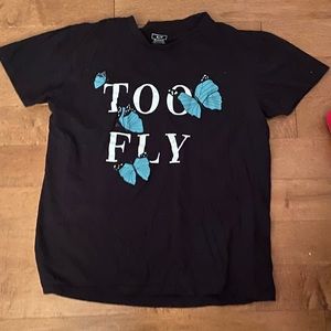 Butterfly black shirt. (Unisex)
